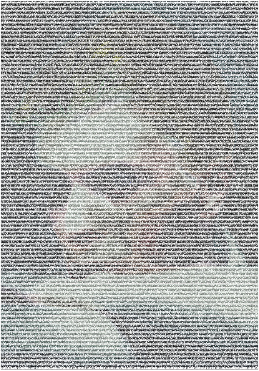 I Used 20,961 Words To Create A Typographic Portrait Of David Bowie