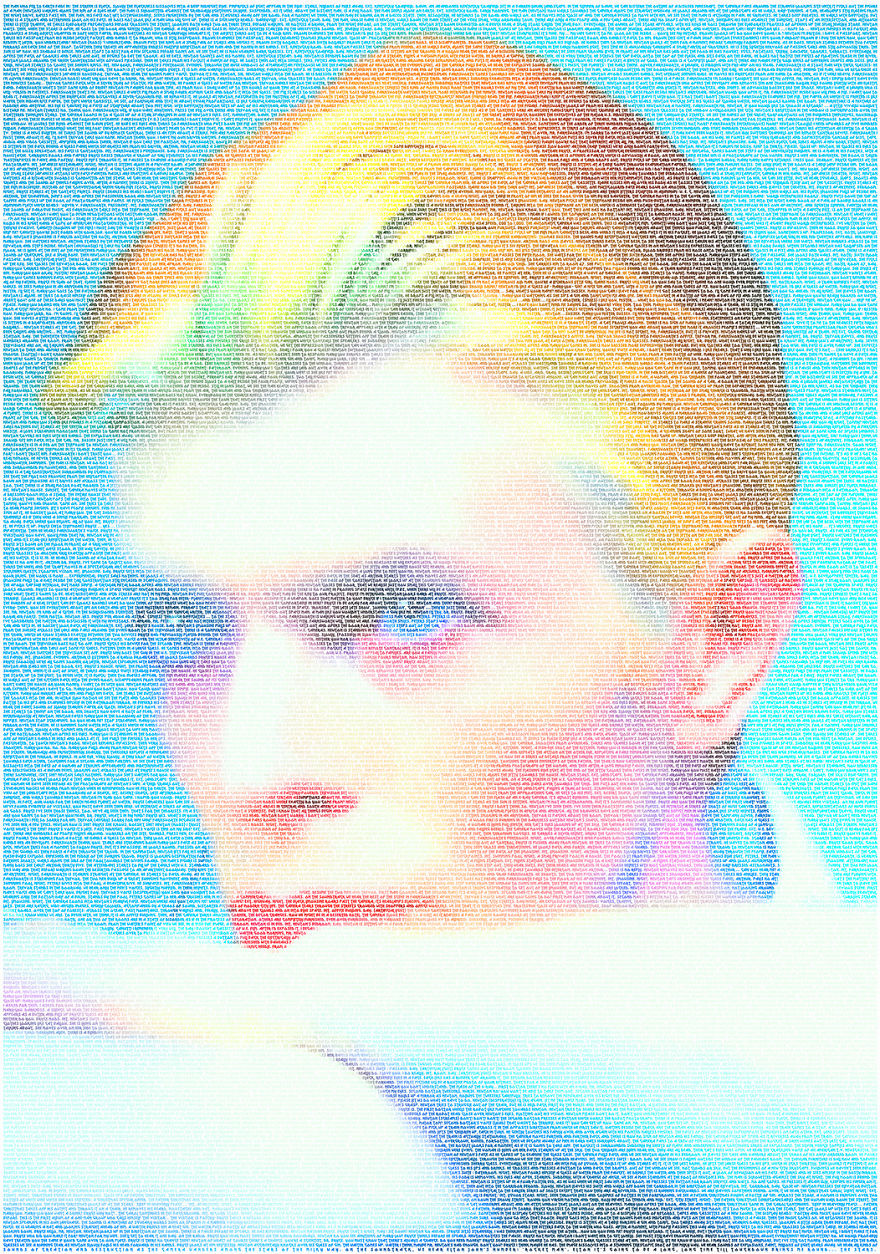 I Used 20,961 Words To Create A Typographic Portrait Of David Bowie