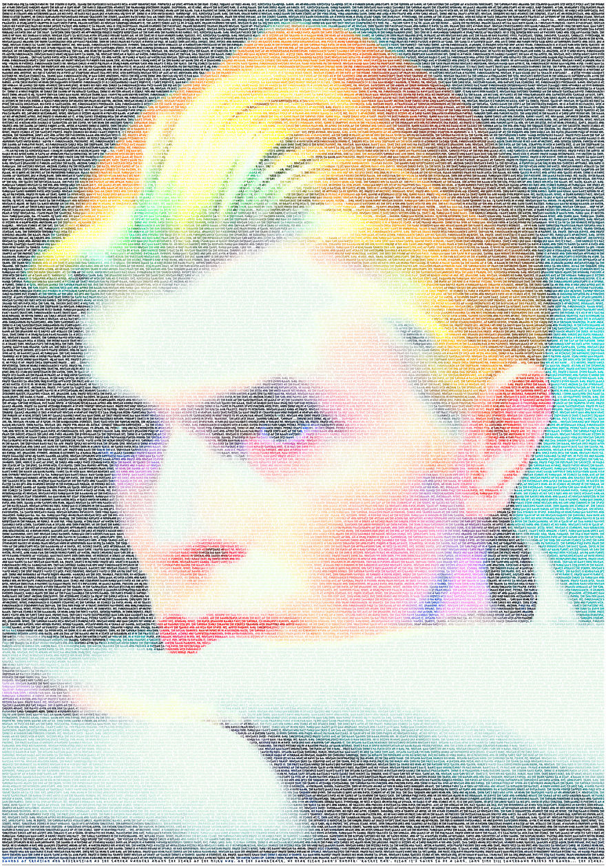 I Used 20,961 Words To Create A Typographic Portrait Of David Bowie