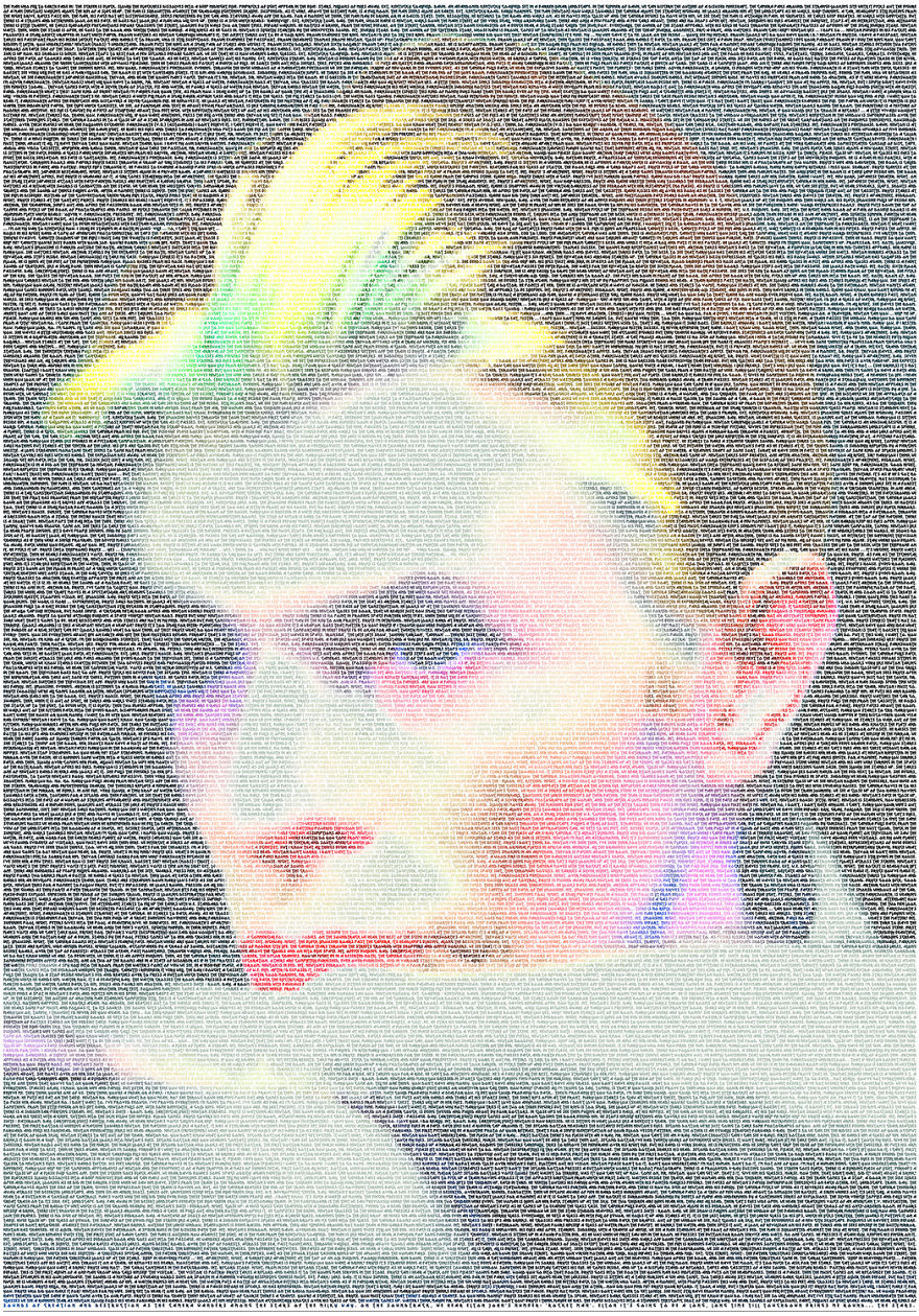 I Used 20,961 Words To Create A Typographic Portrait Of David Bowie