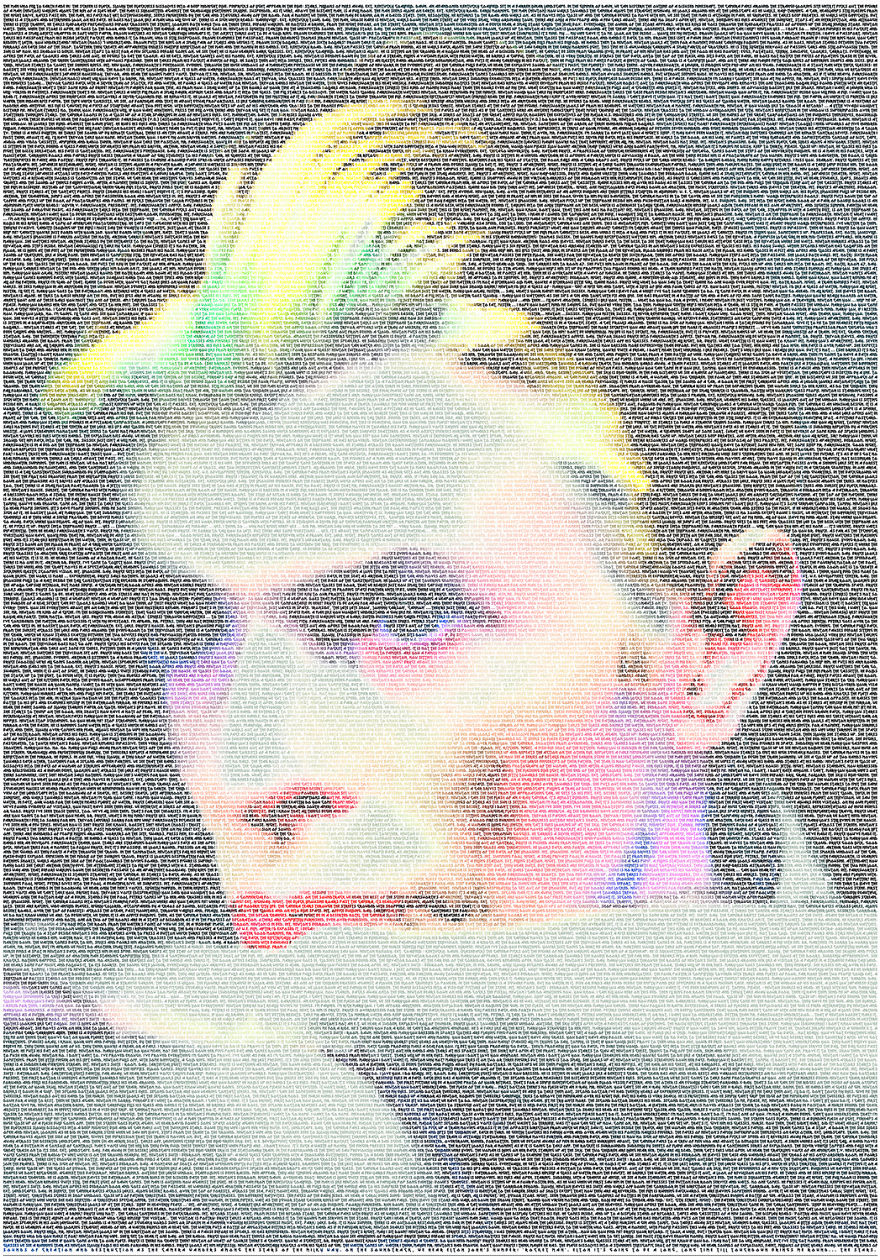 I Used 20,961 Words To Create A Typographic Portrait Of David Bowie