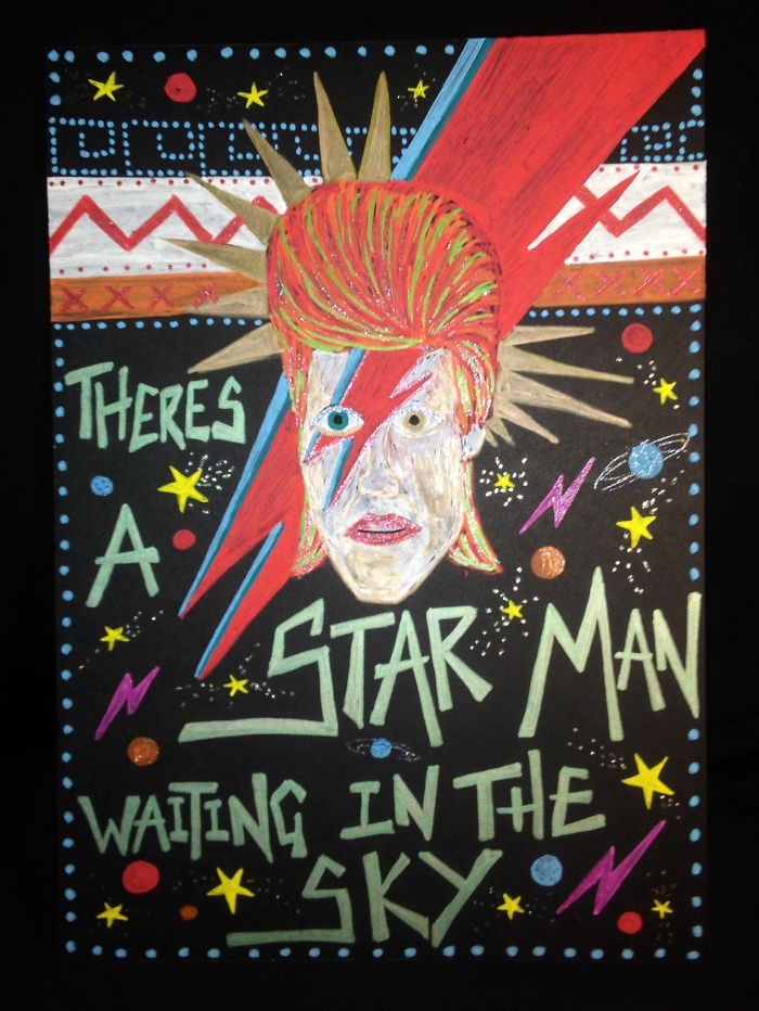 My Chalk Board Style Tribute To The Brightest Star In The Sky Tonight