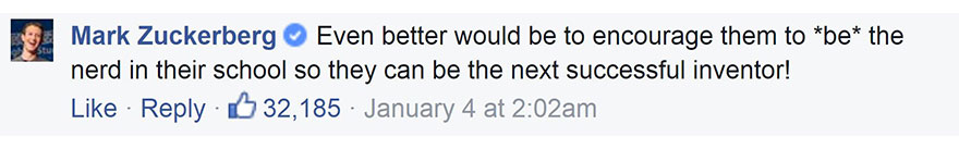 Mark Zuckerberg Perfectly Replies To A User’s Comment Saying That Women Should Date A Nerd