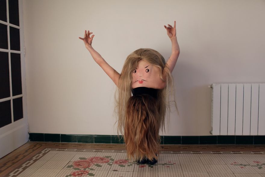 I Turn People Into Creatures From Another World By Drawing Faces On Their Backs