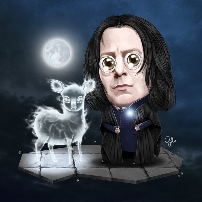 I Wanted To Honour David Bowie & Alan Rickman Through Illustration