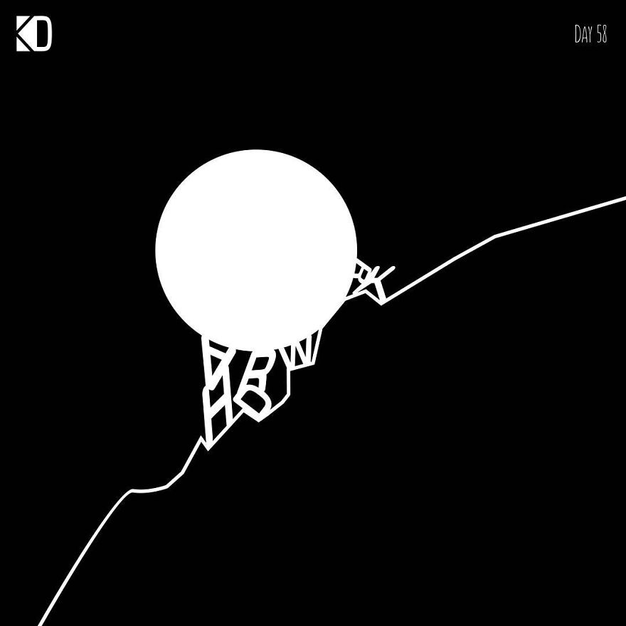 My Typography Series Illustrate The Meaning Of The Words My Typography Series Illustrate The Meaning Of The Words