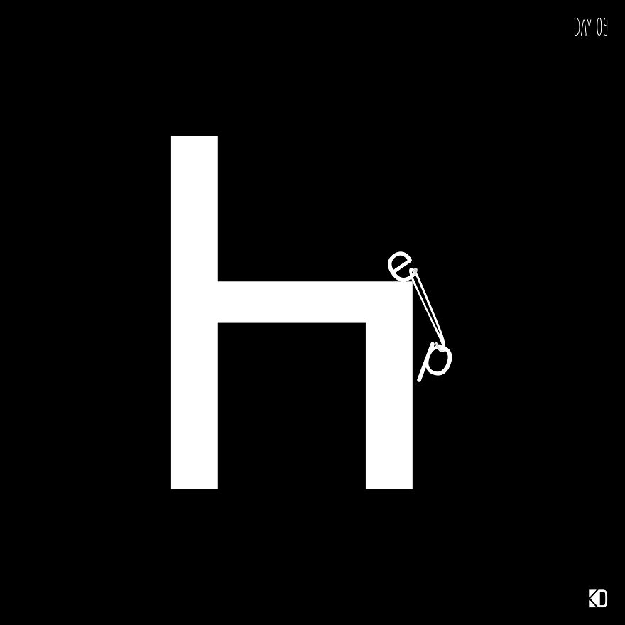 My Typography Series Illustrate The Meaning Of The Words