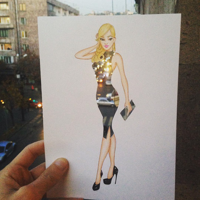 Paper Cut-out Dresses