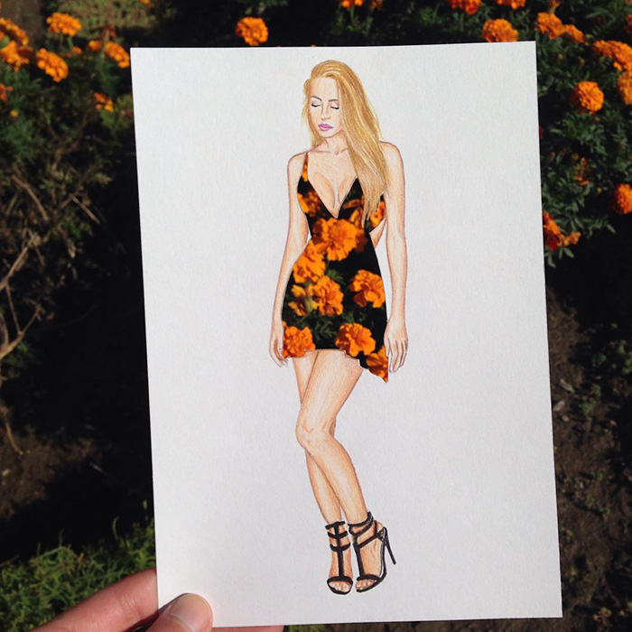 Paper Cut-out Dresses