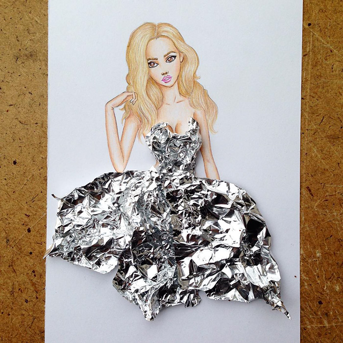 Paper Cut-out Dresses