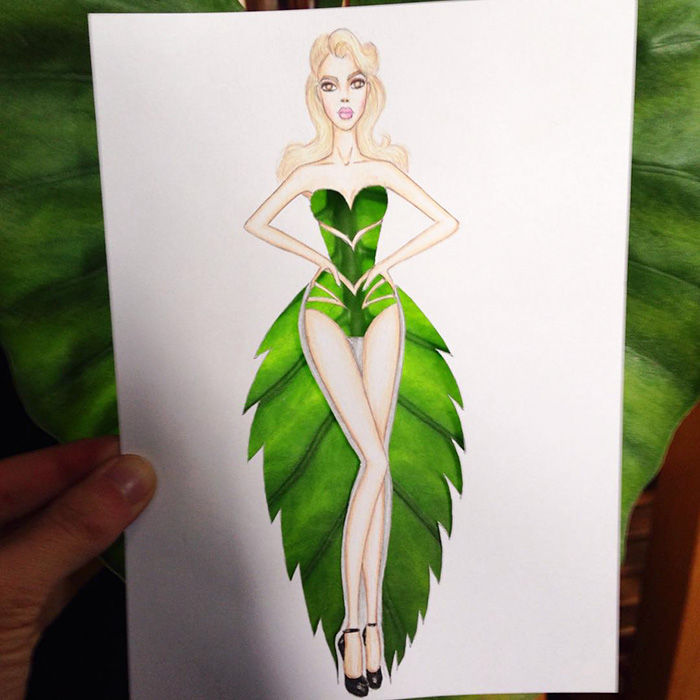 Paper Cut-out Dresses