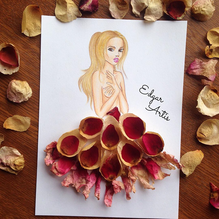 Paper Cut-out Dresses