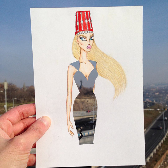 Paper Cut-out Dresses