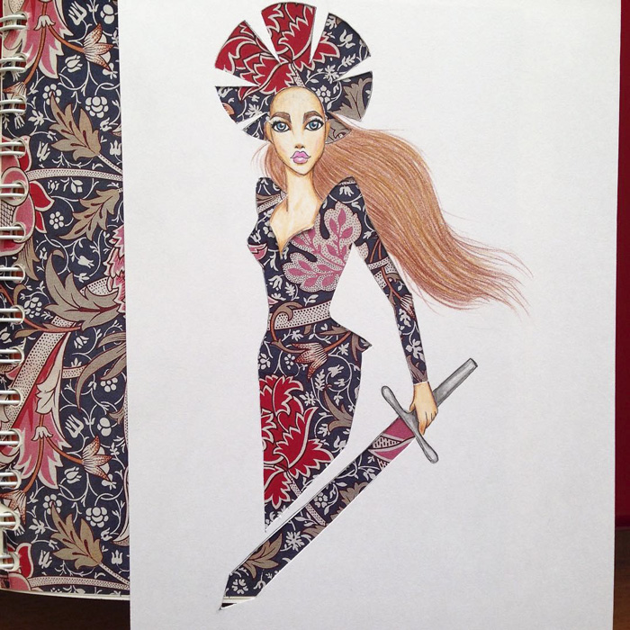 Paper Cut-out Dresses