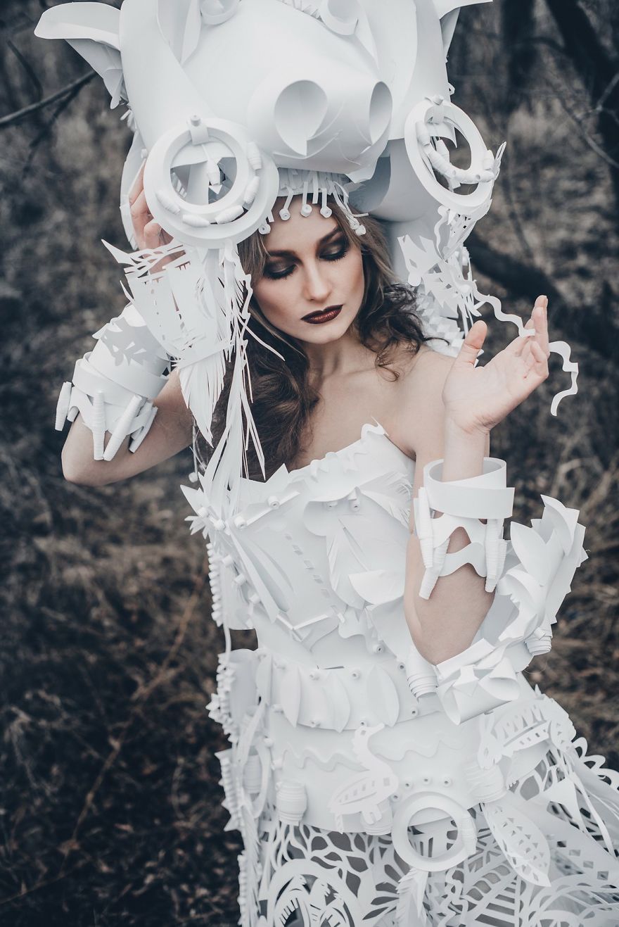 Paper Wedding Dresses Of Asya Kozina
