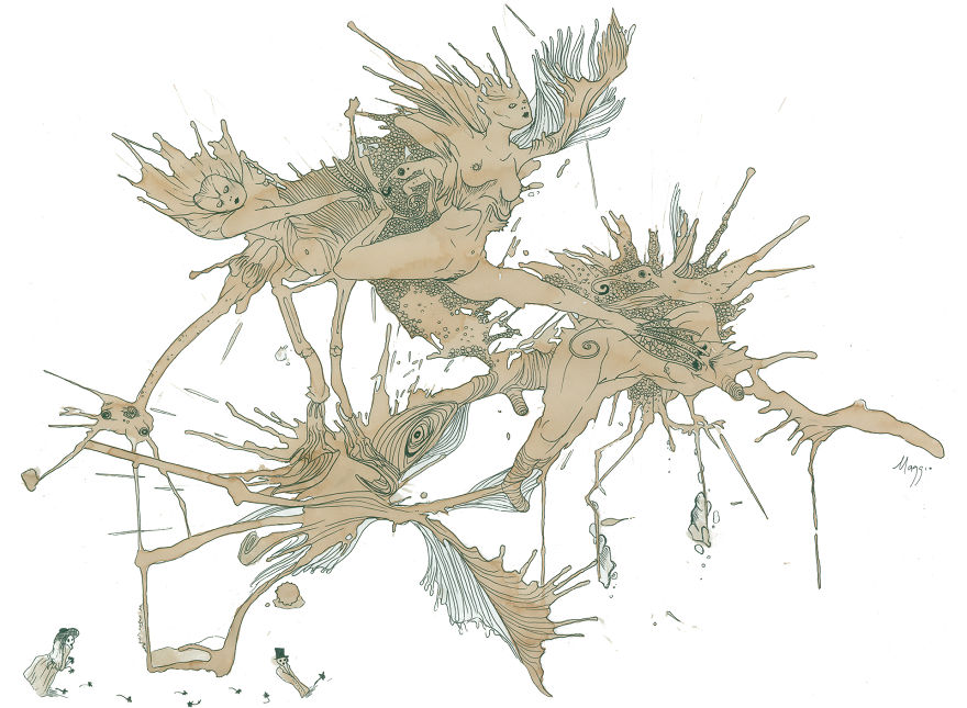 Pareidolia: I Draw The Images I See In Stains Pareidolia: I Draw The Images I See In Stains