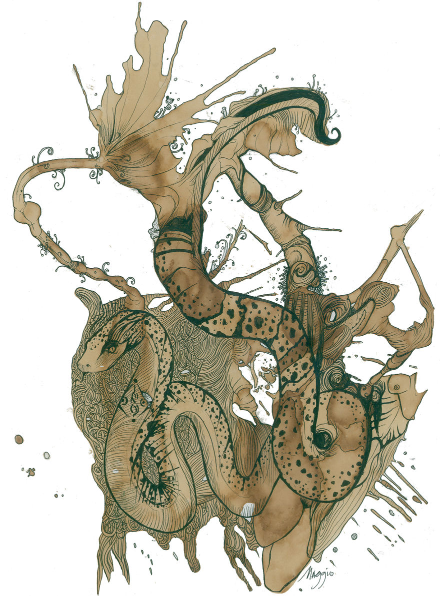 Pareidolia: I Draw The Images I See In Stains Pareidolia: I Draw The Images I See In Stains