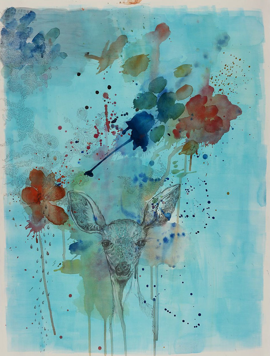 Polish Artist Creates Stunning Nature-Inspired Drawings