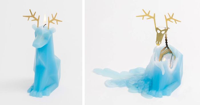 Candles Reveal Hidden Skeletons When They Melt