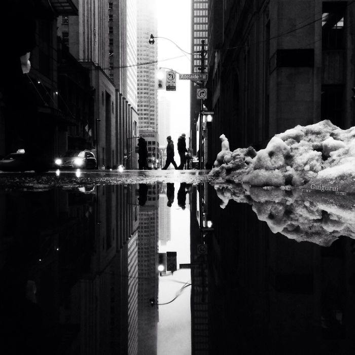 The Parallel Worlds Of Puddles In Toronto