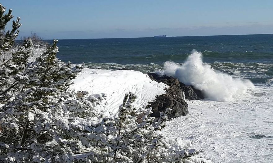 Chunky Tide In Massachusetts The Day After The Storm