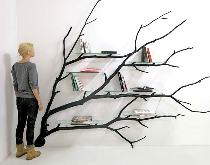 Artist Finds Fallen Tree Branch On Road, Turns It Into Shelf