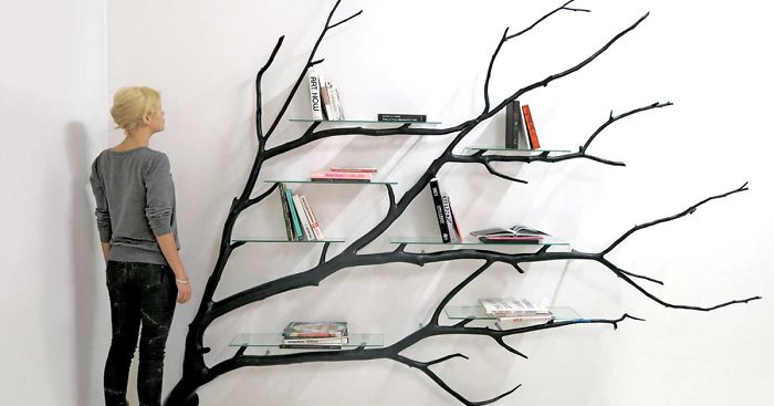 Artist Finds Fallen Tree Branch On Road, Turns It Into Shelf
