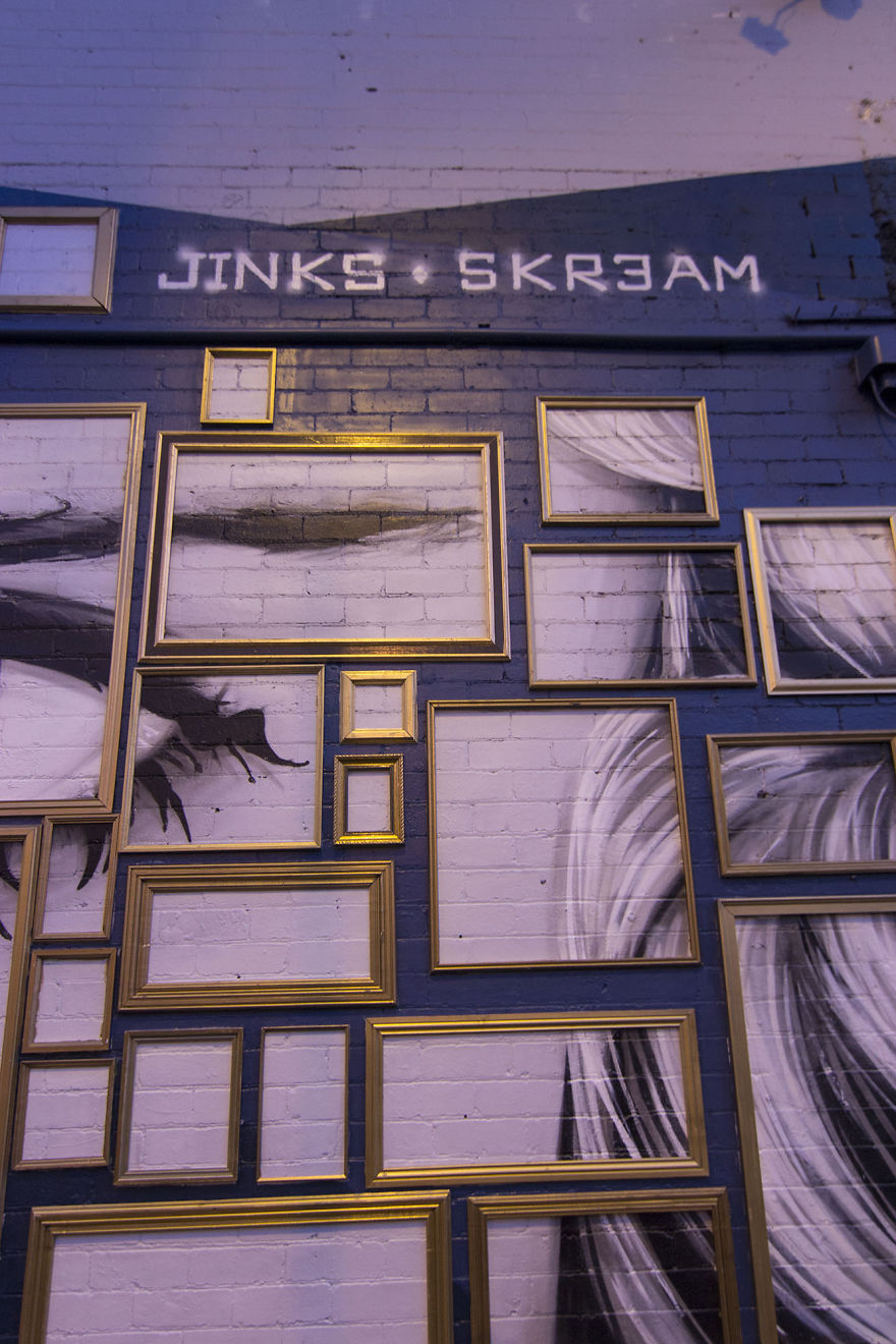 We Created A Mural Out Of Frames In Melbourne We Created A Mural Out Of Frames In Melbourne