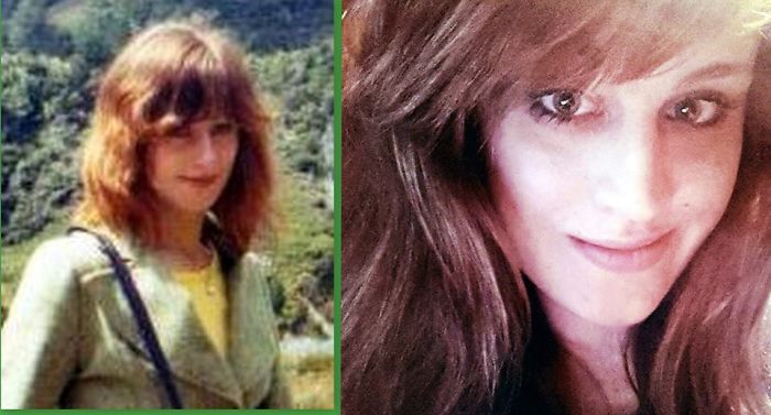 Side-by-side images of a mother and daughter showing strong resemblance, illustrating kids as copy-paste versions of their parents.