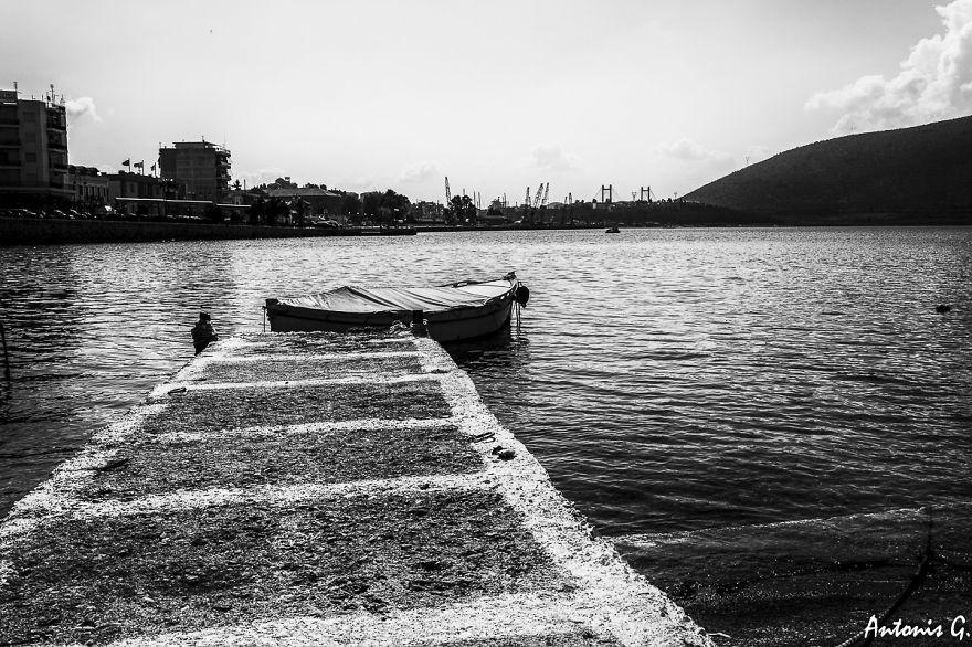 By The Sea In Black & White....