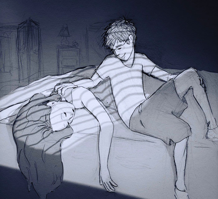 Husband Illustrated Every Single Day He Spent With His Beloved Wife In 365 Drawings