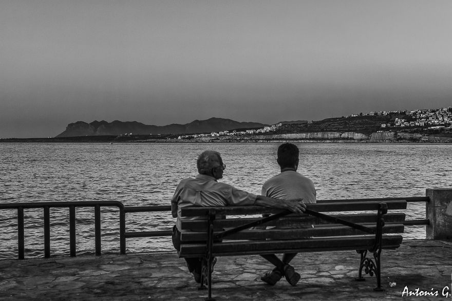 By The Sea In Black & White....
