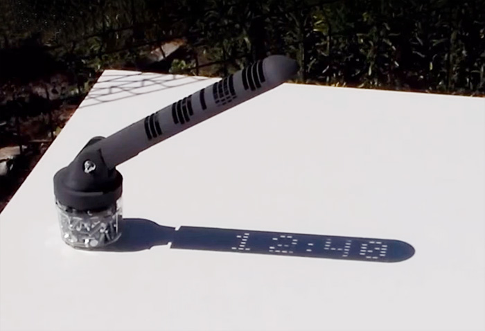 3D-Printed Sundial Displays Time Like A Digital Clock