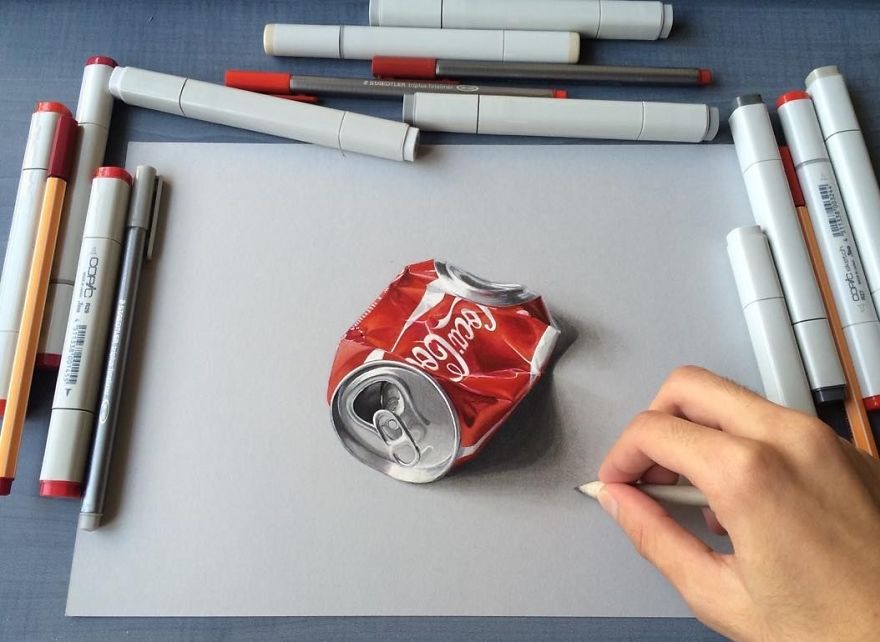 Hyper-realistic Drawings Of 19-year-old Male From India