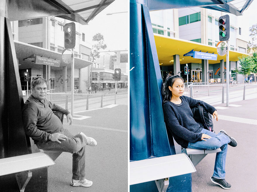 I Recreate My Late Father's Photos To Reconnect And Accept His Passing