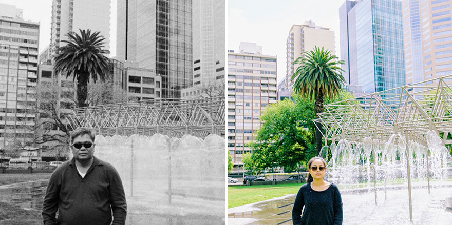 I Recreate My Late Father's Photos To Reconnect And Accept His Passing