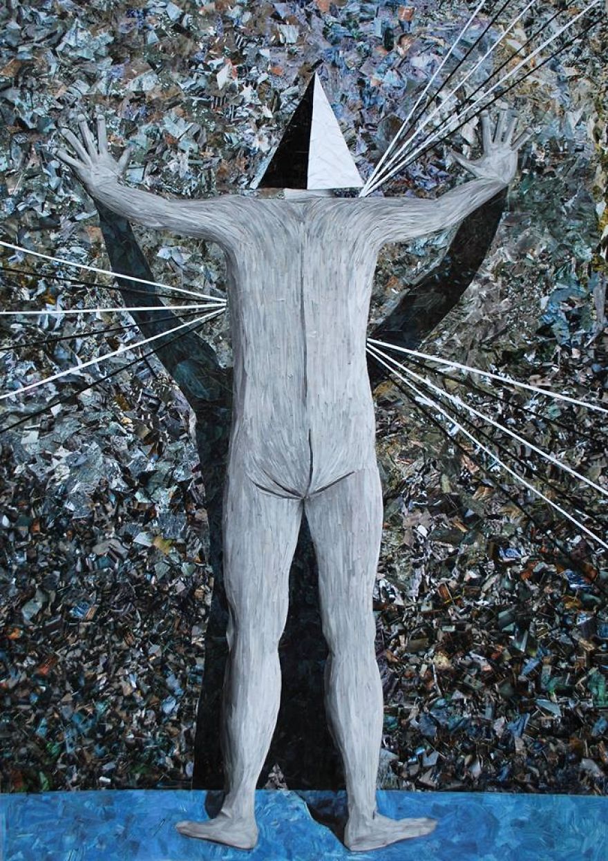 I Create Paper Collages That Look Like Oil Paintings