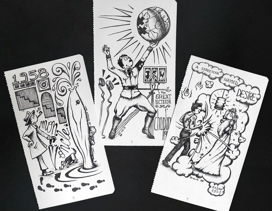 Mon Oncle, Jacques Tati, 1958 // The Great Dictator, Charlie Chaplin, 1940 // A Streetcar Named Desire, Elia Kazan, 1951