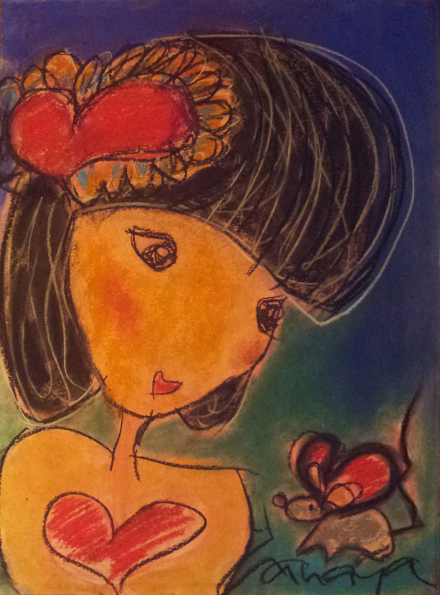 People Say I Do Art But I Don't Know What I'm Doing Until The Abstract Lines Suggest A Figure