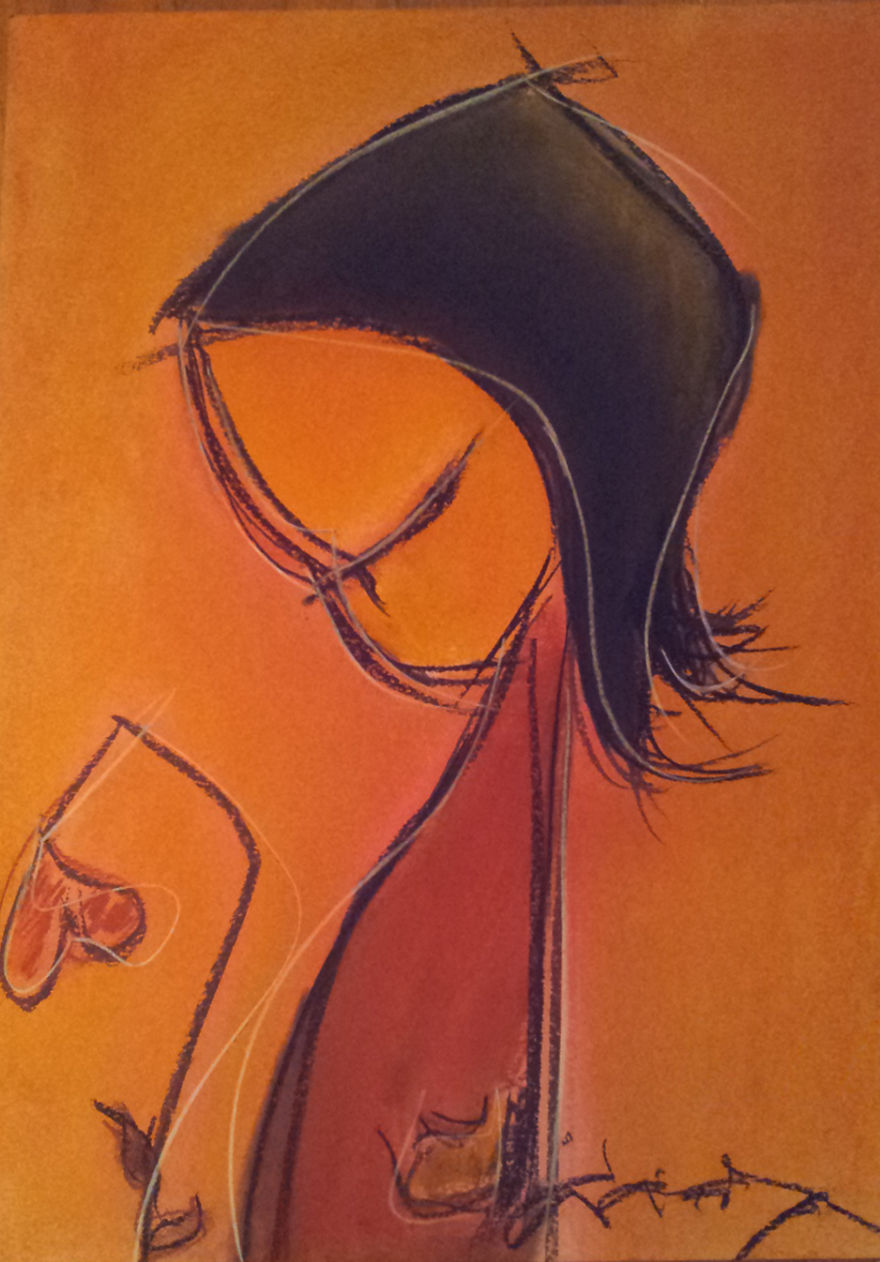 People Say I Do Art But I Don't Know What I'm Doing Until The Abstract Lines Suggest A Figure People Say I Do Art But I Don't Know What I'm Doing Until The Abstract Lines Suggest A Figure