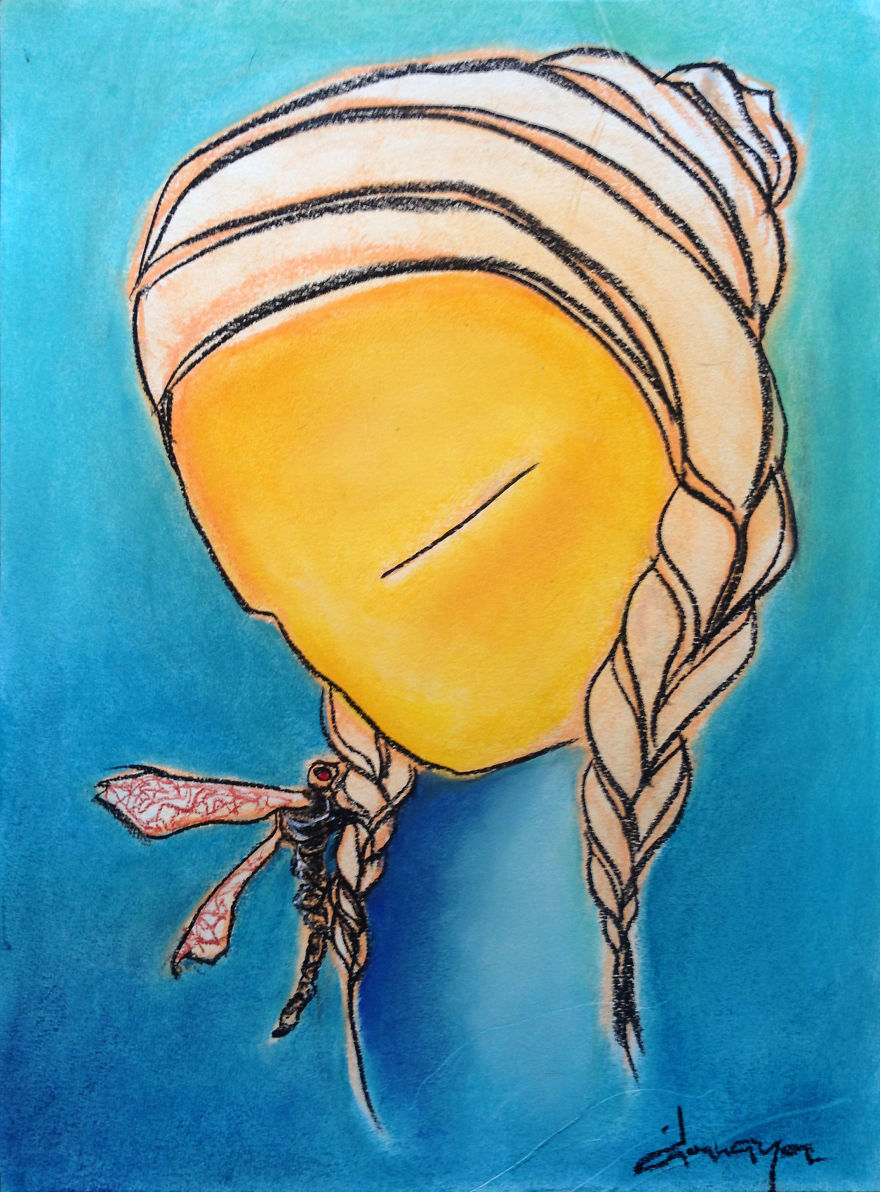 People Say I Do Art But I Don't Know What I'm Doing Until The Abstract Lines Suggest A Figure