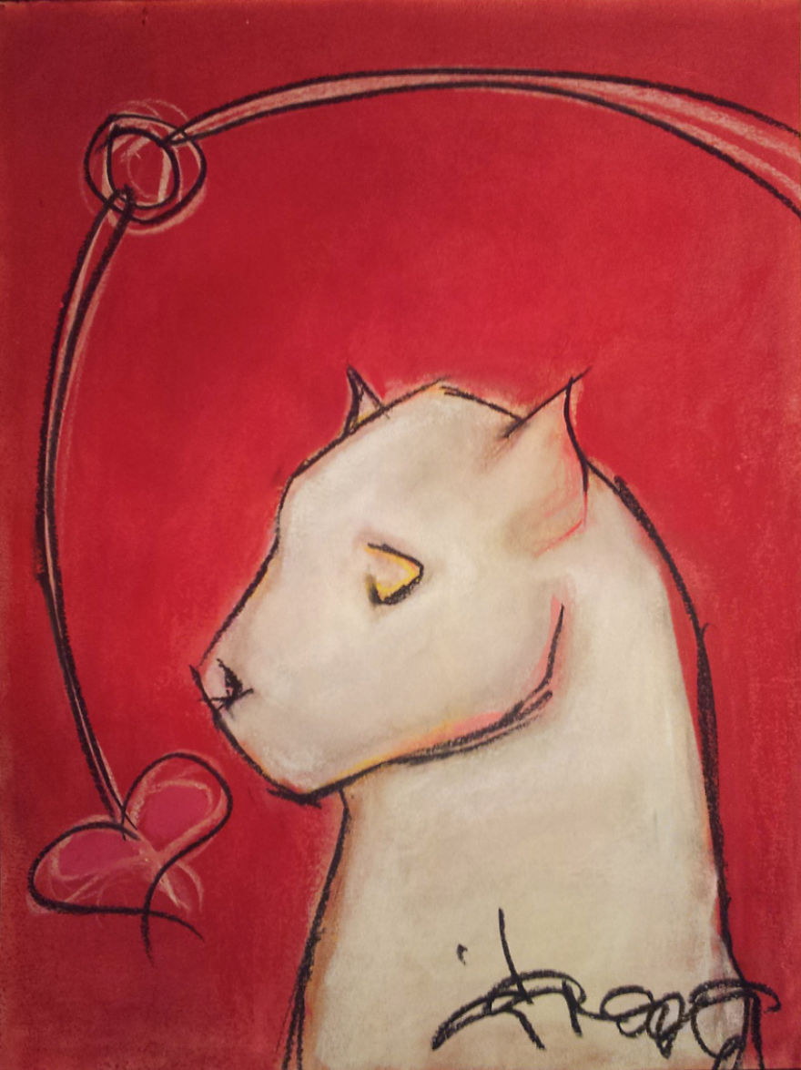 People Say I Do Art But I Don't Know What I'm Doing Until The Abstract Lines Suggest A Figure