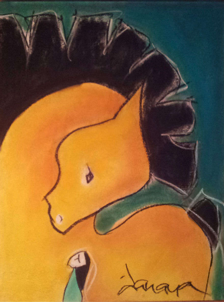 People Say I Do Art But I Don't Know What I'm Doing Until The Abstract Lines Suggest A Figure