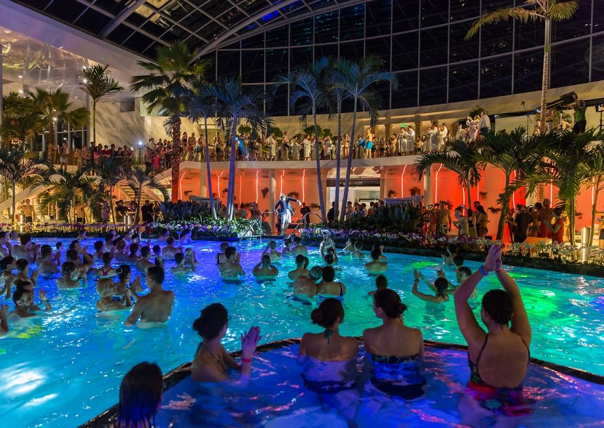 How 80 Musicians Turned A Pool Into A Concert Hall How 80 Musicians Turned A Pool Into A Concert Hall
