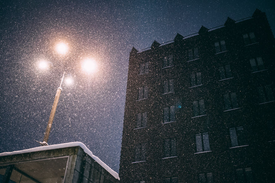 After Missing My Bus I Decided To Walk Home In A Blizzard And Photograph My City Tallinn