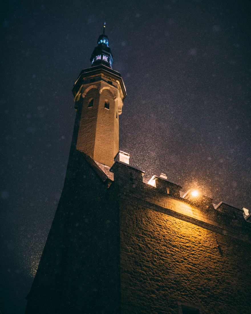 After Missing My Bus I Decided To Walk Home In A Blizzard And Photograph My City Tallinn