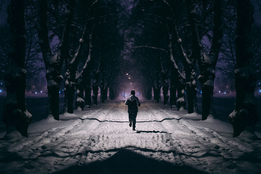 After Missing My Bus I Decided To Walk Home In A Blizzard And Photograph My City Tallinn