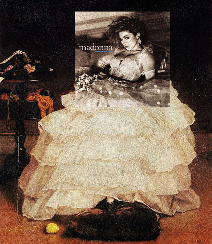 I Combine Album Covers With Classical Paintings