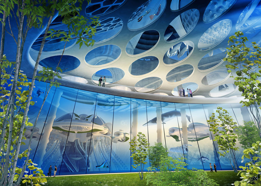 Architect Plans An Underwater Eco Village From 3D Printed Recycled Plastic Architect Plans An Underwater Eco Village From 3D Printed Recycled Plastic