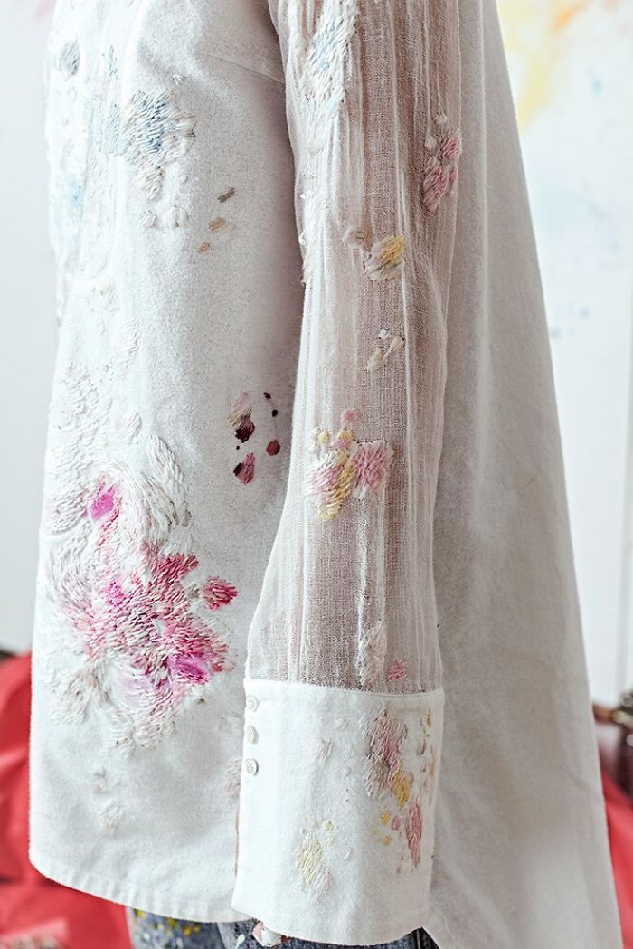 We Spent Up To 100 Hours Embroidering Paint On Clothing